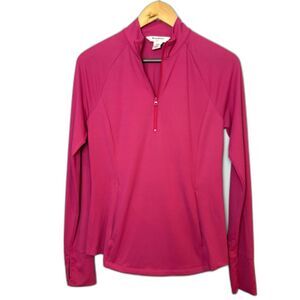 Tommy Bahama Women's Golf Pullover – Size Medium – Hot Pink – UPF 50+